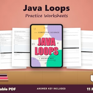 Java Loops Practice Worksheet | 8 Beginner Problems + Answer Key PDF