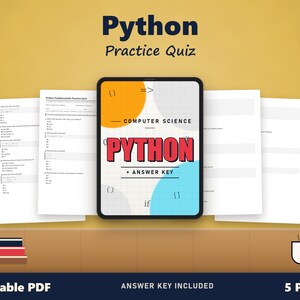 Python Fundamentals Practice Quiz | 20 MCQs Covering Syntax, Loops & Functions + Answer Key PDF