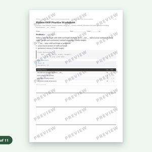 Esercizi pratici di programmazione orientata agli oggetti in Python / 8 problemi su classi ed ereditarietà + soluzioni in PDF immagine 3