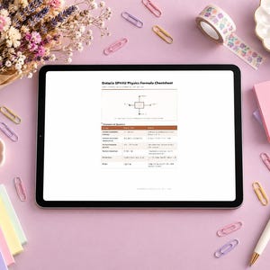 Pacchetto di sopravvivenza per gli esami di metà semestre in PDF / Fogli riassuntivi di economia, algebra, calcolo e fisica