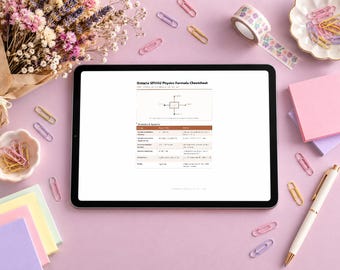 Paquete de supervivencia para los exámenes parciales en PDF / Hojas de trucos de economía, álgebra, cálculo y física