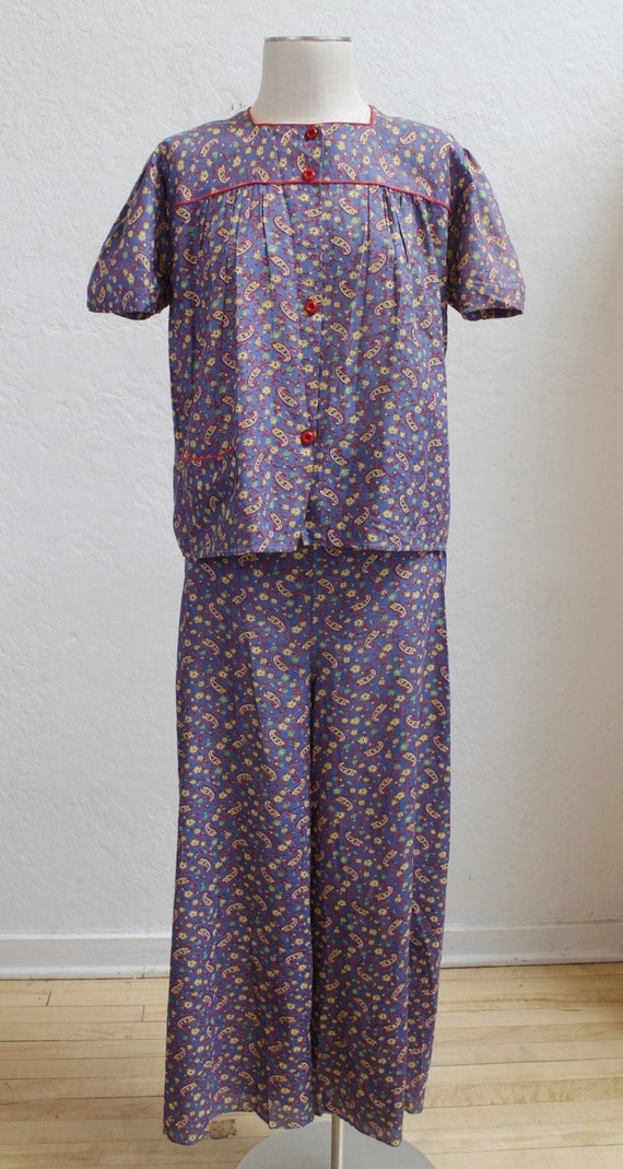 1940's "J.C. Penney" "Dead Stock" Pajamas in Dark 