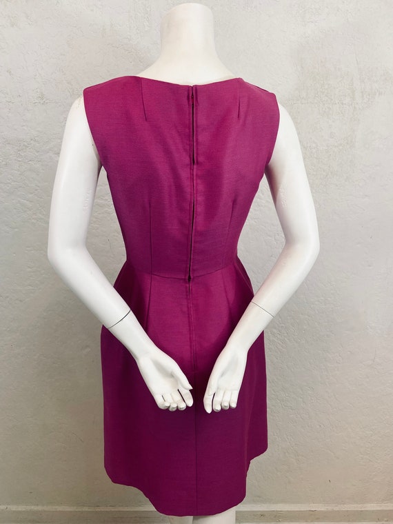 1960’s “Suzy Perette” Cocktail Dress in Raspberry… - image 7