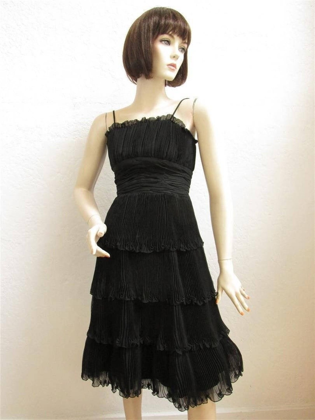 1950's suzy Perette Black Cocktail Party Dress - Etsy