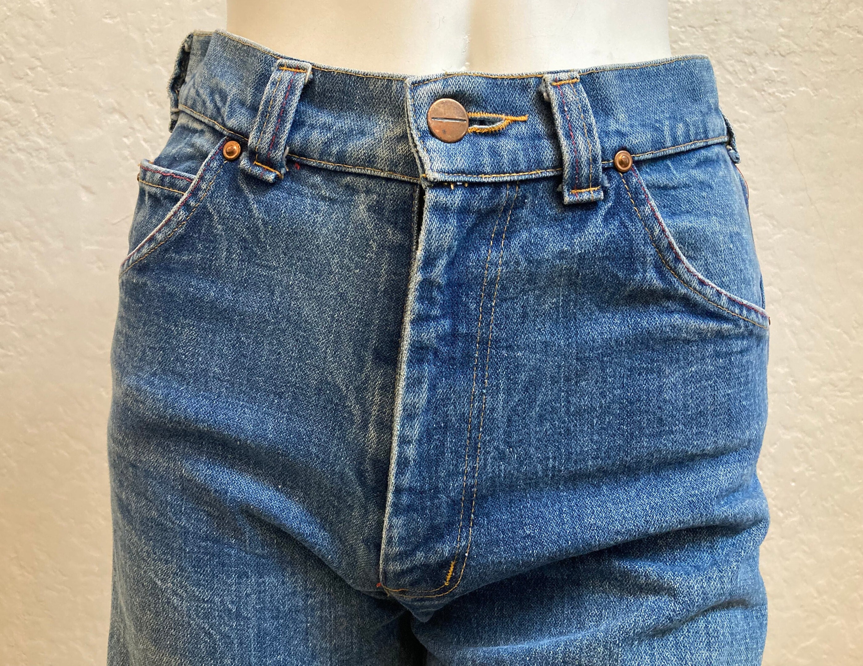【BAON】Hamens Washing Denim Wide Pants 1970's 