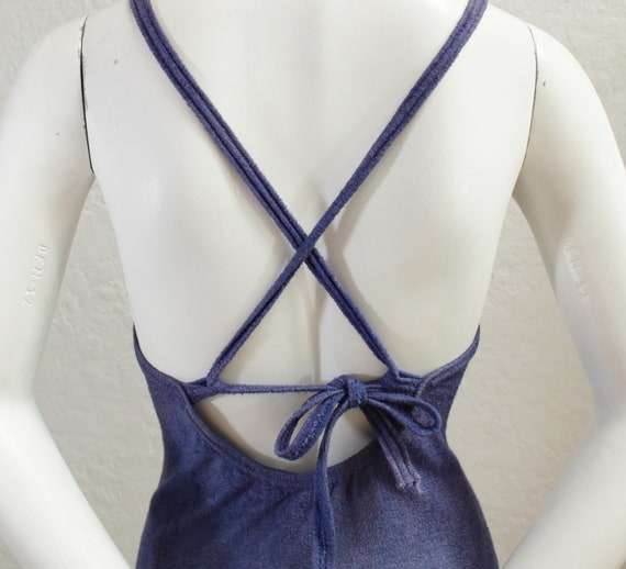1930's Blue One Piece Bathing Suit With Patchwork… - image 8