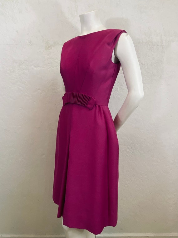 1960’s “Suzy Perette” Cocktail Dress in Raspberry… - image 6