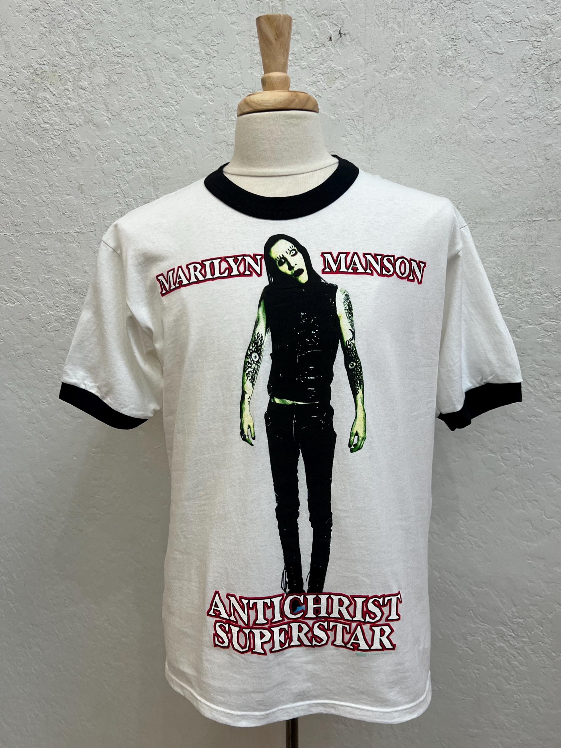 T-shirt Vintage Marilyn Manson 1996 'When I Am God Everyone Dies' - Taille XL