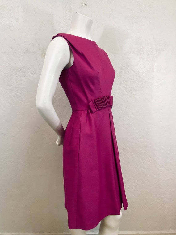 1960’s “Suzy Perette” Cocktail Dress in Raspberry… - image 5