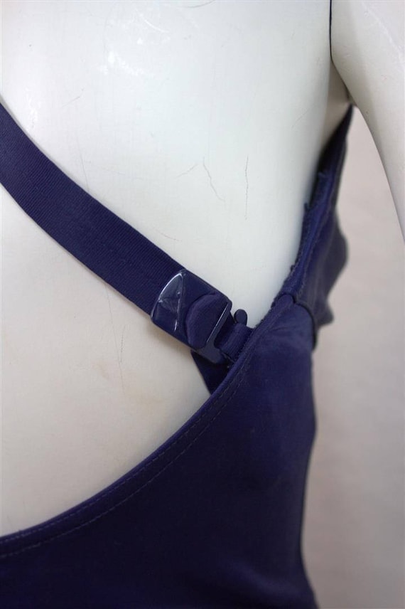 1950's "Catalina" Navy Blue One Piece Swimsuit / … - image 6