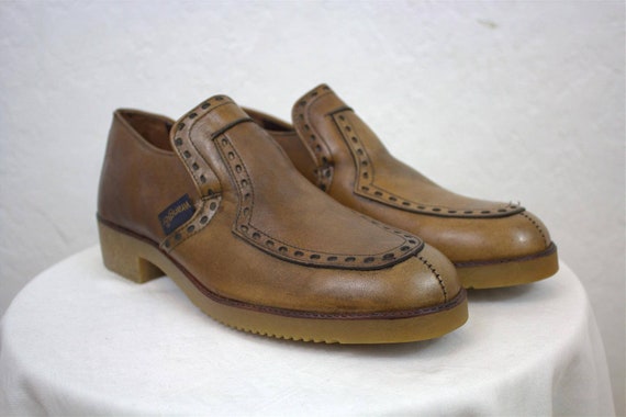 1960's "Wrangler" Men's Brown Platform Shoes / Men