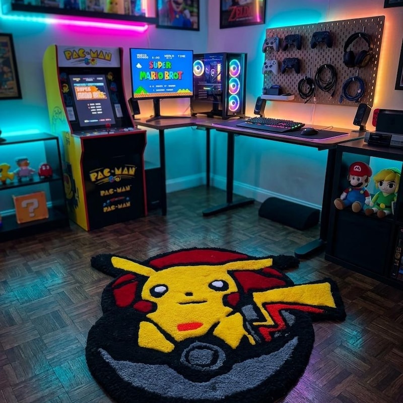 Pikachu Tufting Rug - Etsy