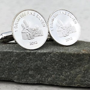 The Simpsons 99.9% Silver Cufflinks