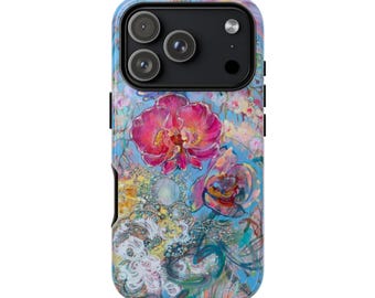 Watercolor Floral Orchid phone case | Tough Case