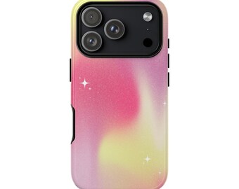 パステルオーロラスター柄スマホケース | タフケース