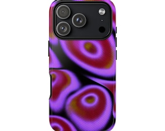 Abstract Purple Swirl Tough Case | Phone Hard Case, Psychedelic Pattern