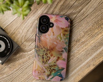 Pink Floral Leopard Phone Case | Tough Case