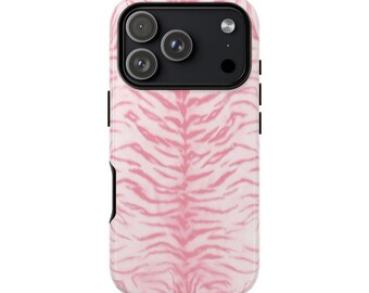 Pink Tiger Stripe phone case | Tough Cases