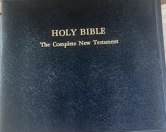 VTG Holy Bible The Complete New Testament Audio Set *26 RPM Vinyl Records 1953