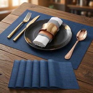 Blue placemats