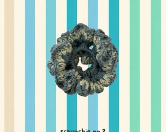 Crochet hair scrunchies