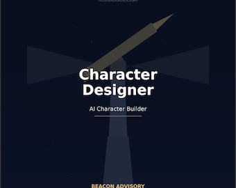 Paquete de sugerencias para la creación de personajes con IA / Herramienta de autor para la creación de personajes de ficción (Descarga digital)