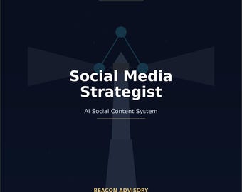 Paquete de sugerencias de contenido para redes sociales con IA / Herramienta para crear estrategias de marketing (descarga digital)