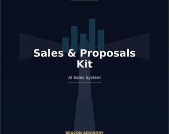 Kit de sugerencias para la redacción de propuestas de venta con IA / Herramienta para la elaboración de presupuestos de presentaciones comerciales (descarga digital)