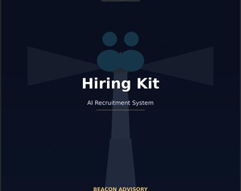 Kit de herramientas de reclutamiento con IA / Herramienta empresarial para la selección de personal mediante entrevistas (descarga digital)