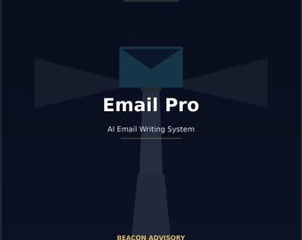 Paquete de sugerencias para escribir correos electrónicos con IA / Herramienta profesional para correos electrónicos empresariales (descarga digital)