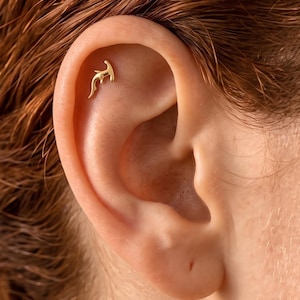 S925 Mini Shark Flat Earrings Stud• Gold Ocean Animal Ear Pendant • Hypoallergenic Stackable Ocean-Themed Jewelry • Beach Vacation Gift