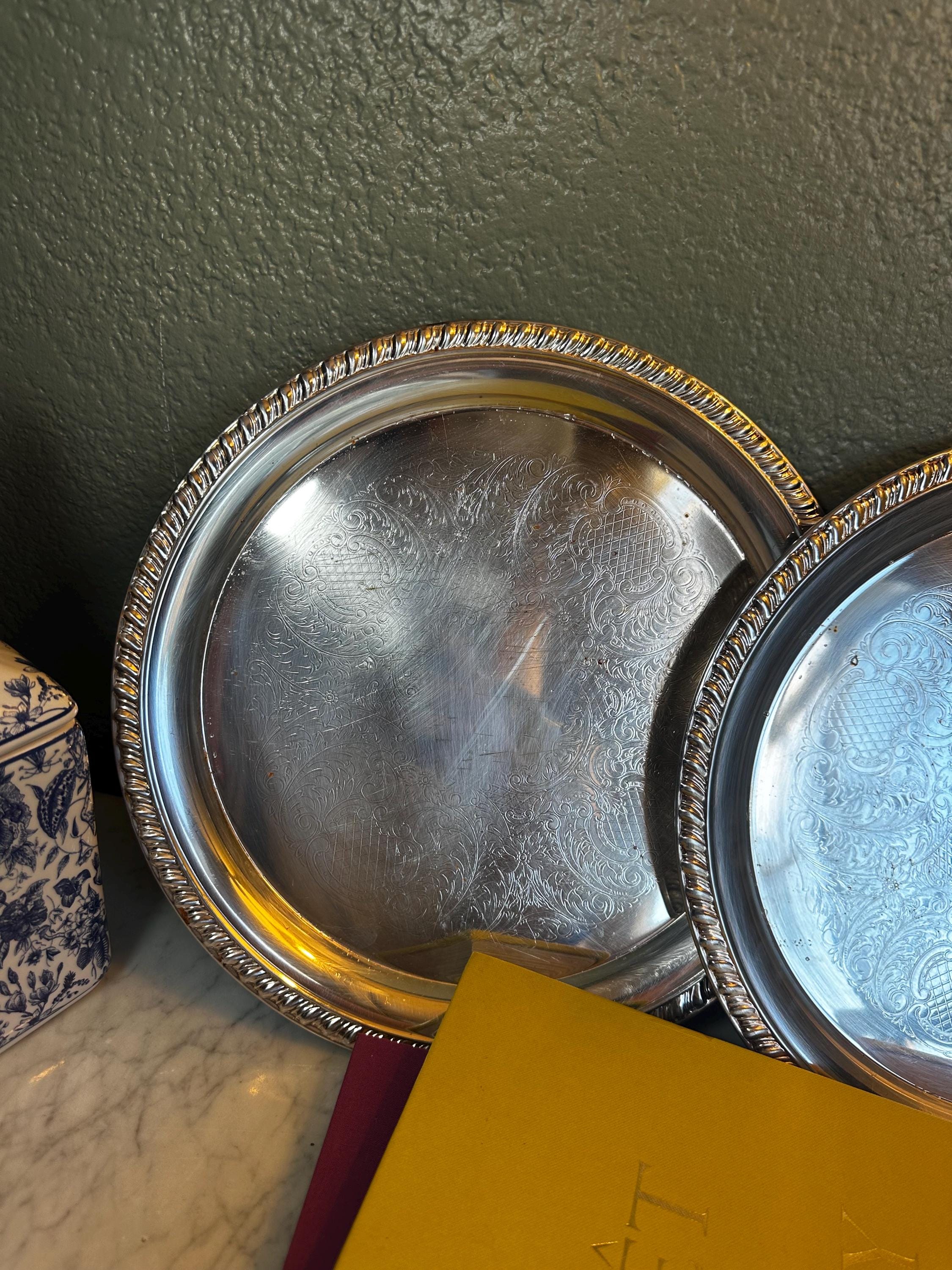 Leonard Silver Serving Tray - Etsy