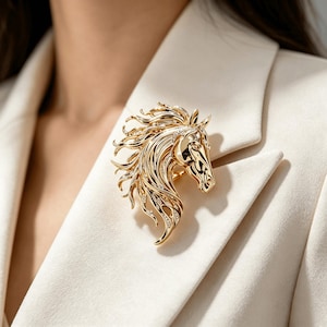 Horse Brooch - Etsy