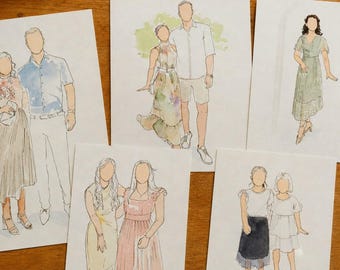 パーソナライズされたカップルの肖像画、歴史的肖像画、ルネッサンスの