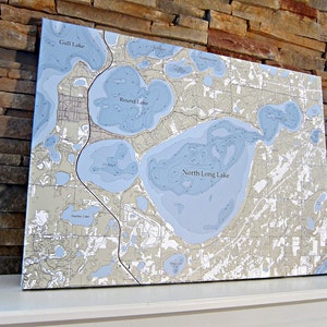 North Long Lake Canvas Lake Map image 1