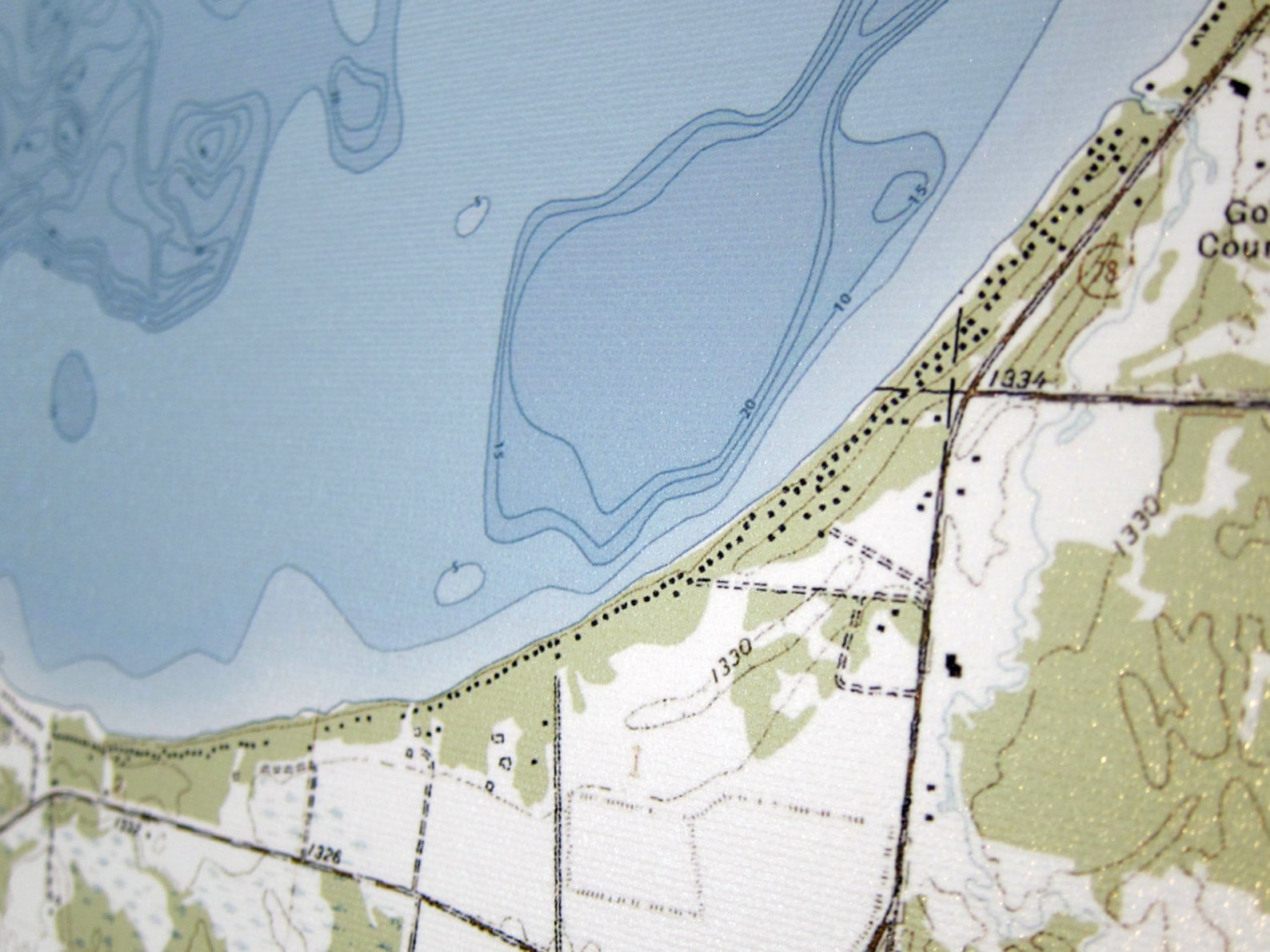 Otter Tail Lake Canvas Lake Map premium Quality - Etsy