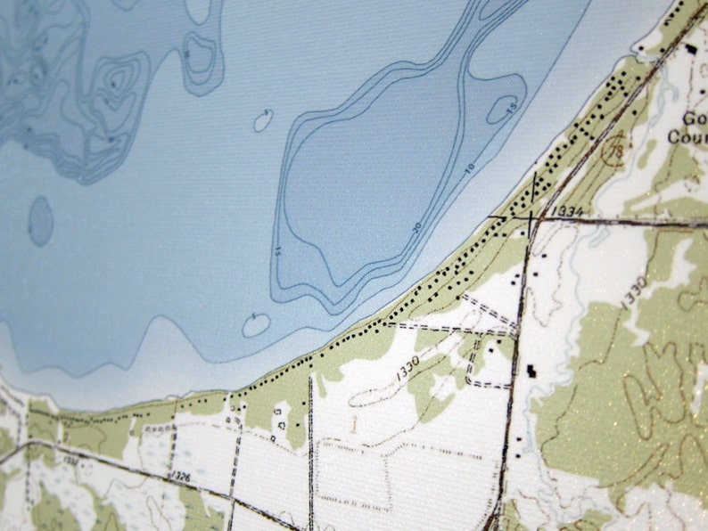 Otter Tail Lake Canvas Lake Map premium Quality Etsy