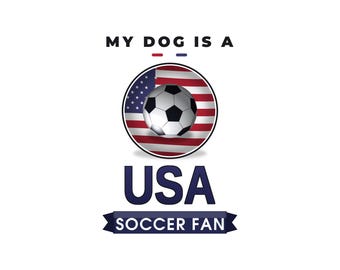 Perro aficionado al fútbol de EE. UU. PNG, Mi perro es un aficionado al fútbol Diseño de sublimación, Camiseta de perro del equipo de fútbol de EE. UU., Descarga instantánea 2026