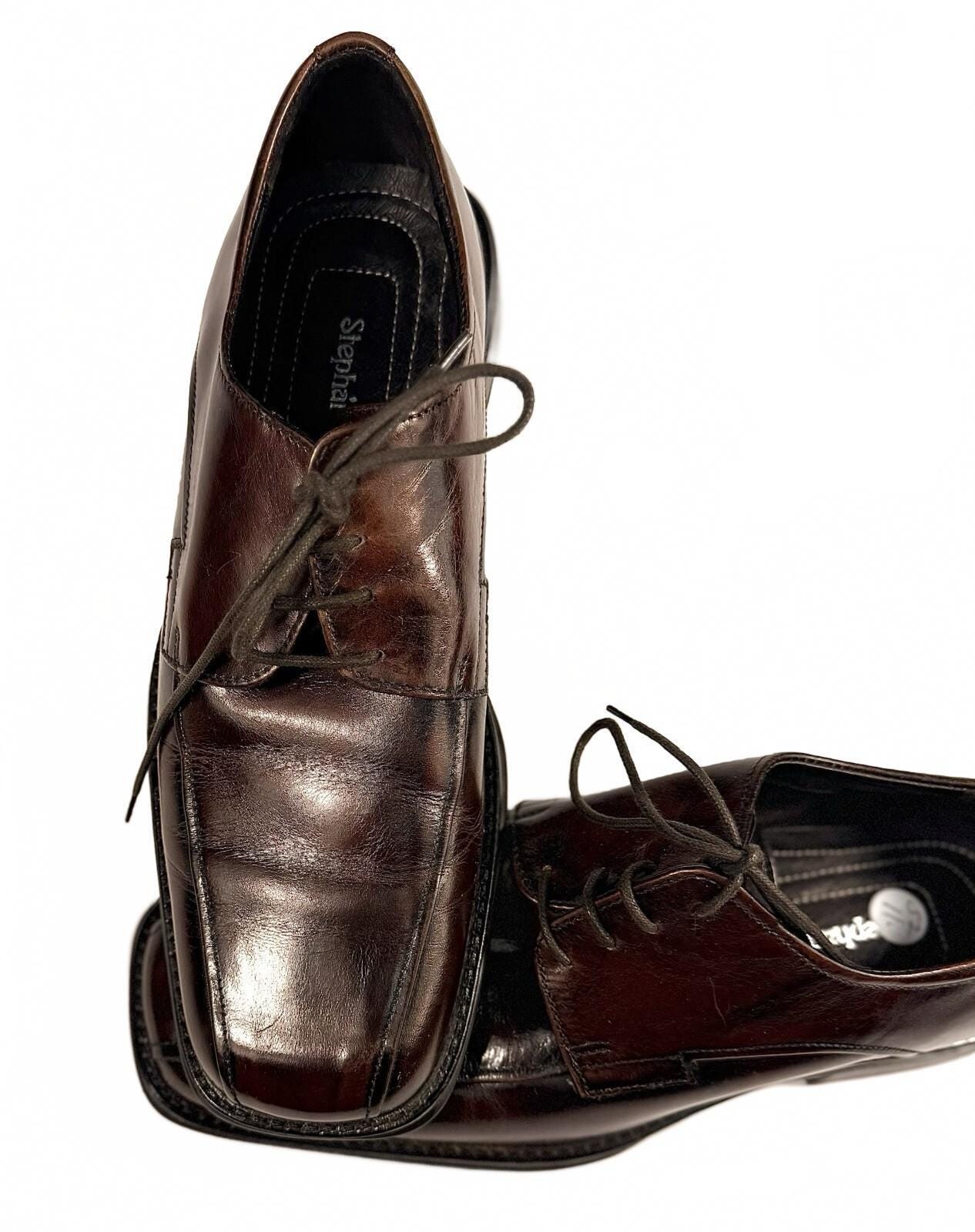 Men Vintage Square Toe Shoe - Etsy