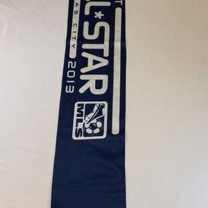 MLS Adidas AT&T All Star Game Scarf 2013 Soccer Kansas City Souvenir Blue White Bild 1