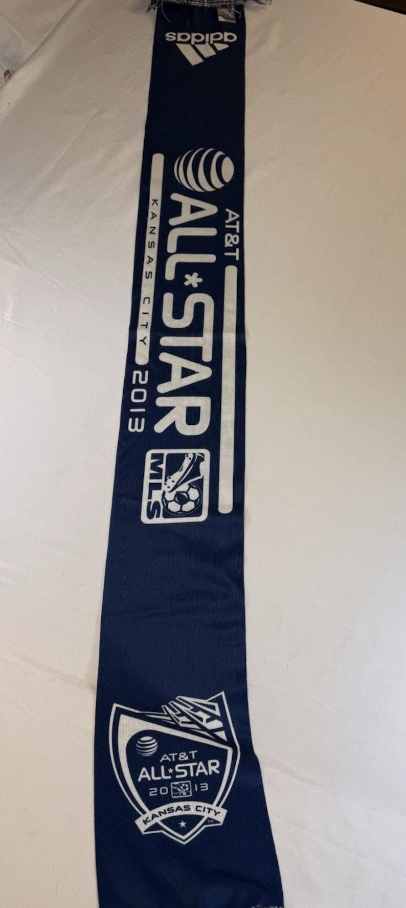 MLS Adidas AT&T All Star Game Scarf 2013 Soccer Kansas City Souvenir Blue White Bild 1