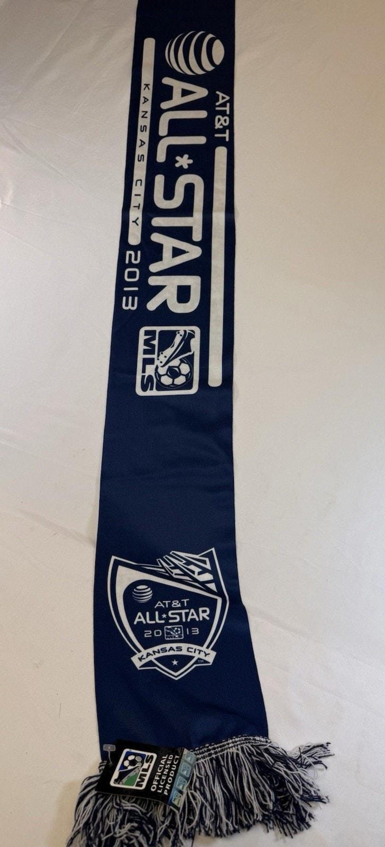MLS Adidas AT&T All Star Game Scarf 2013 Soccer Kansas City Souvenir Blue White Bild 4