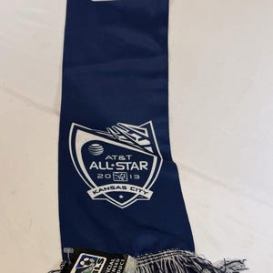 MLS Adidas AT&T All Star Game Scarf 2013 Soccer Kansas City Souvenir Blue White Bild 3