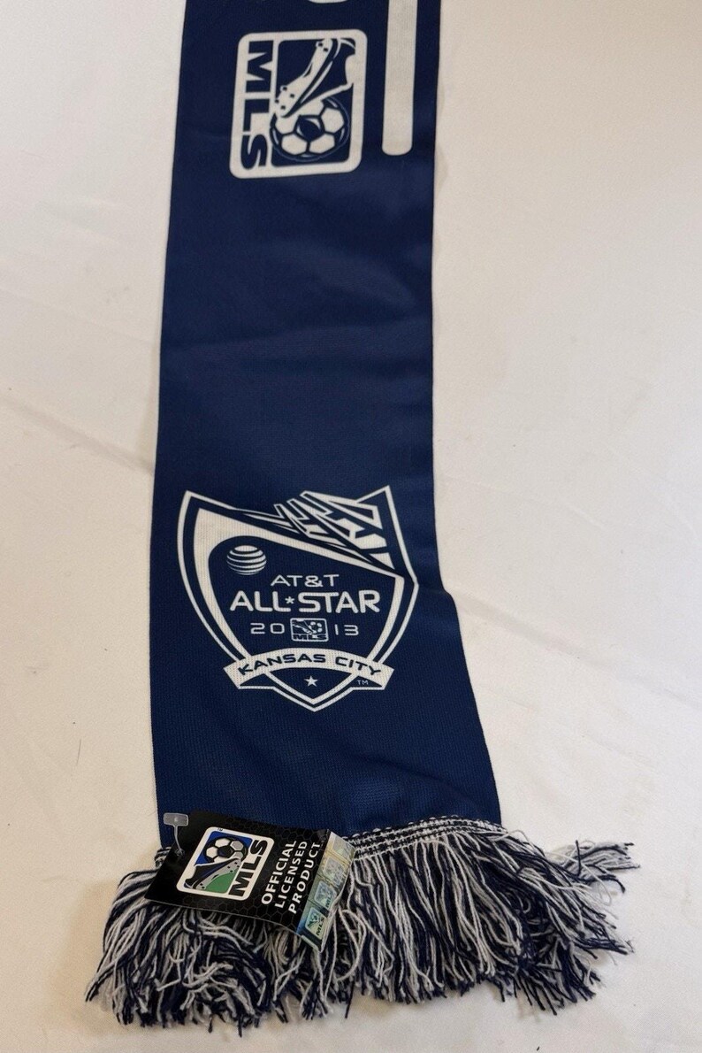MLS Adidas AT&T All Star Game Scarf 2013 Soccer Kansas City Souvenir Blue White Bild 3