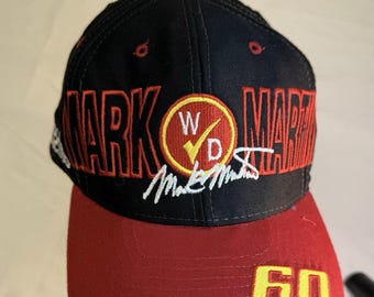 Vintage Mark Martin Hat 90s NASCAR Winn Dixie Racing Team Snapback Cap H14