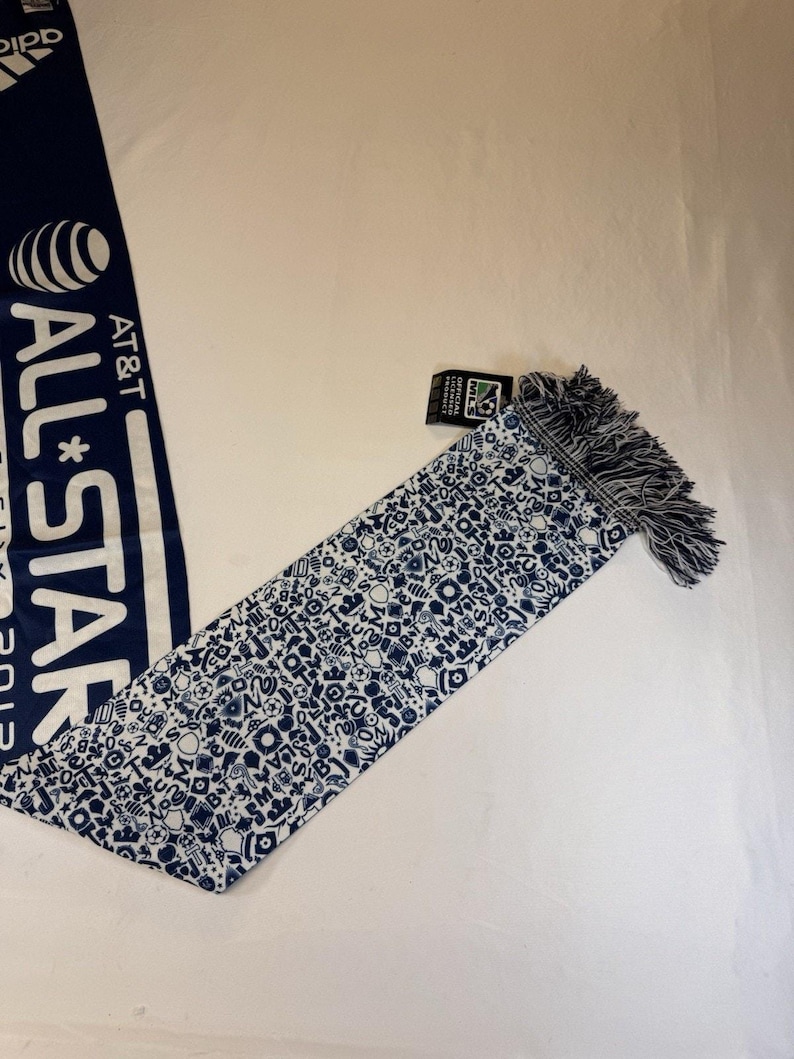 MLS Adidas AT&T All Star Game Scarf 2013 Soccer Kansas City Souvenir Blue White Bild 2