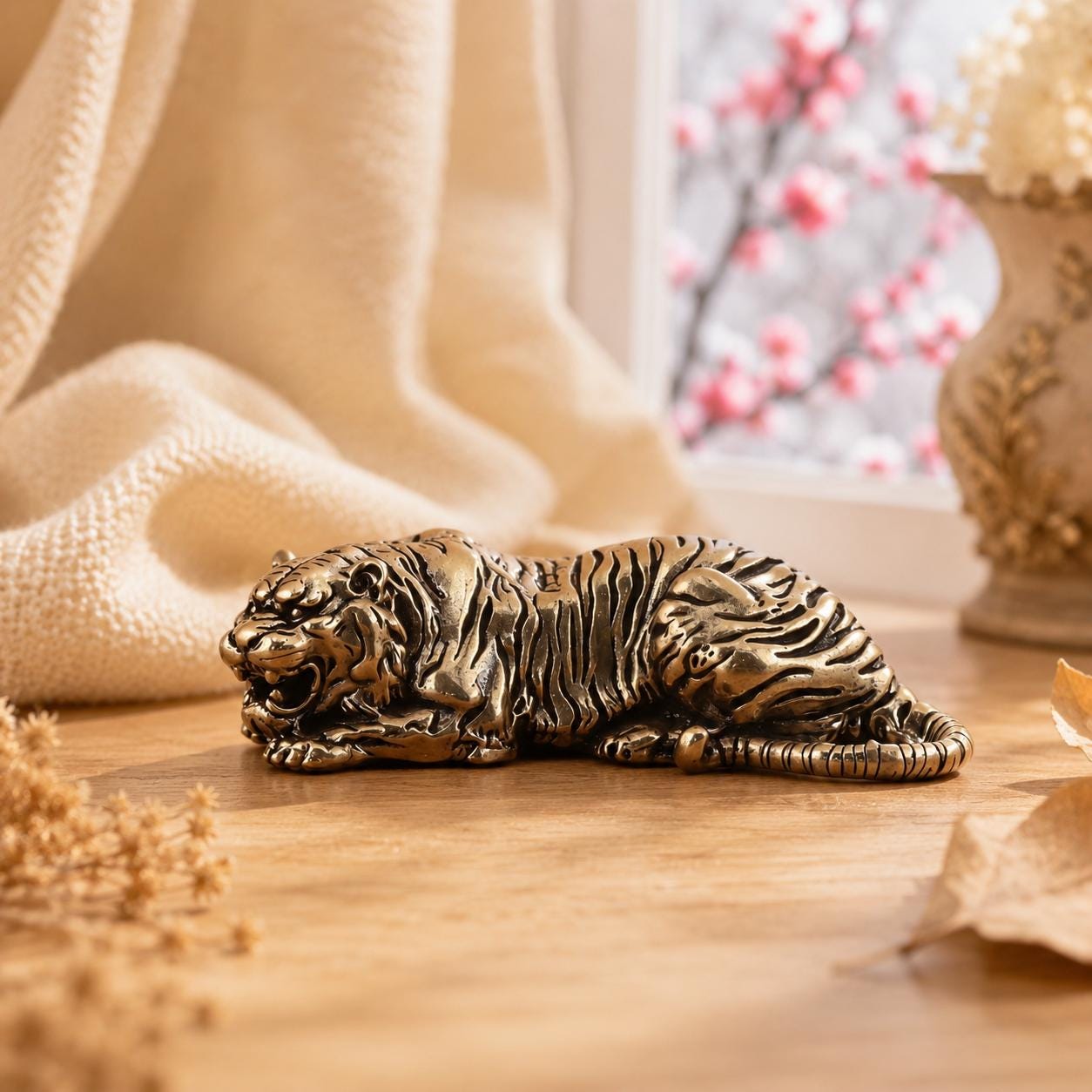 Metal Tiger Statue - Etsy