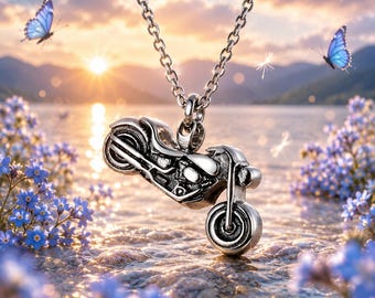 Pendentif commémoratif moto fait main, bijoux souvenir motard, cadeau souvenir animal de compagnie
