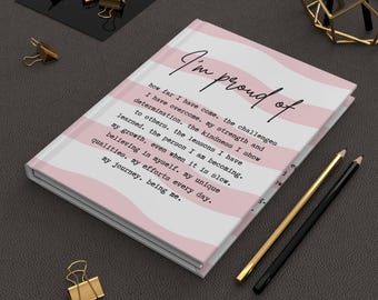 I'm Proud Of affirmatiedagboek Hardcover dagboek, cadeau voor collega, baas die baan verlaat, pensioen afscheid voor werk Bestie-cadeaus