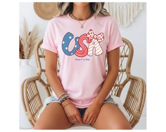 Amerikaans patriottisch T-shirt | Vintage shirt met Amerikaanse vlag 4 juli